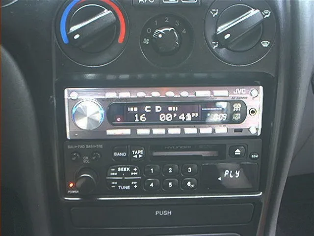 아반테 JVC KD-SH9009R과 순정헤드 매칭/장착모습 사진 1