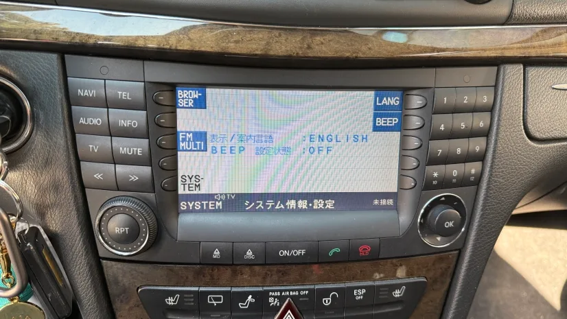 벤츠 E-클래스 W211 일본 내수용 AUX 개조 & 블루투스 장착