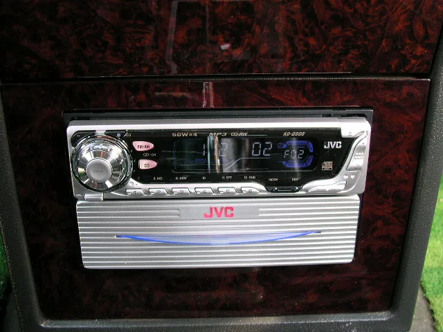 갤로퍼2 JVC KD-G505와 LED서랍장 장착모습 확대
