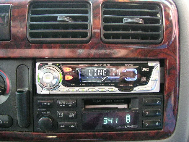 프론티어 JVC KD-505와 순정오디오 장착모습