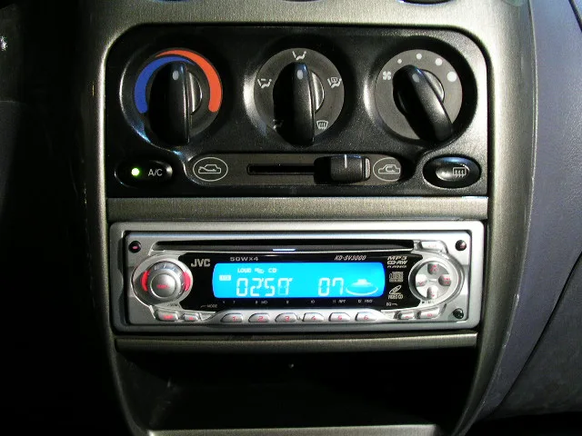 마티즈 JVC KD-SV3000 장착모습