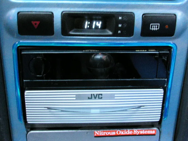 소나타2 JVC 뉴카멜레온 KD-LX555와 LED서랍장 장착모습 오프상태