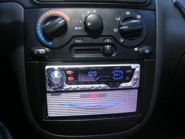 라노스 JVC KD-G505와 LED서랍장 장착모습 야간