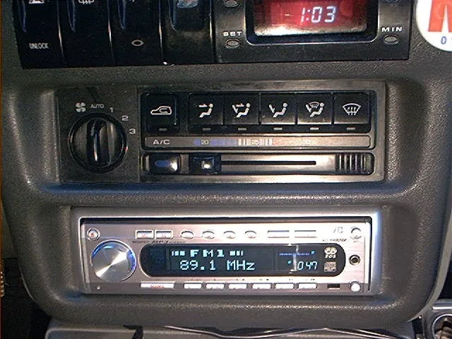 무쏘 JVC KD-SH909 장착모습 사진 1